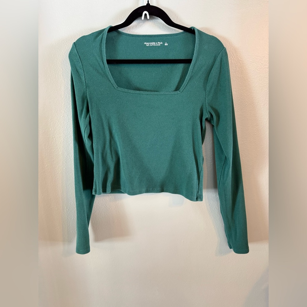 Abercrombie & Fitch Teal Long Sleeve Top
